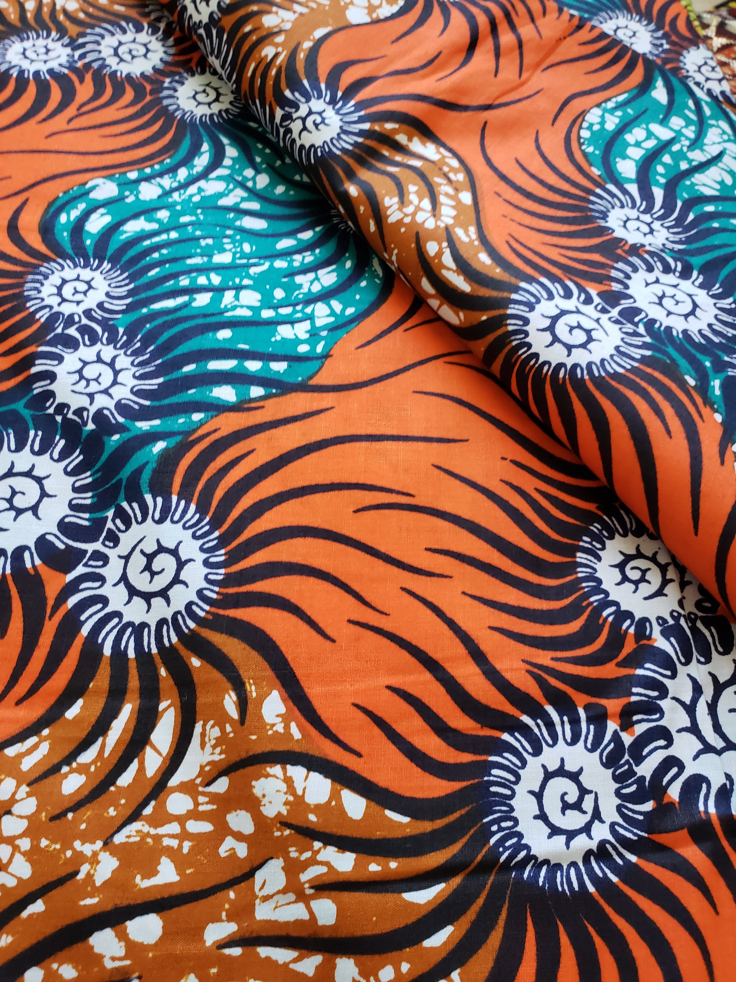 African Wax Print 6 Yards.