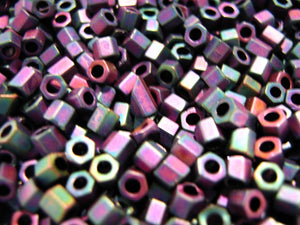 8/0 Miyuki hex seed beads 22gms.