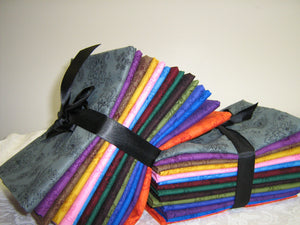 Anastasia Collection Half Yard bundles of assorted colors.